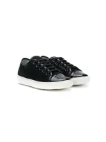 Lanvin Enfant Teen Lace-up Sneakers In Black