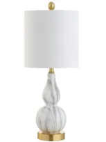 Jonathan Y Anya Mini Glass Led Table Lamp In Clchrome