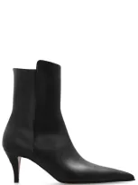 Alexander Mcqueen Birdee Pointed Toe Bootie In Black