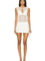 Bec & Bridge Aurora Mini Dress In Ivory