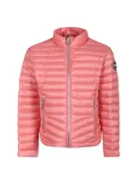 Colmar Kids' Pink Down Jacket For Girl With Logo