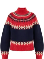 Dsquared2 Fair Isle Intarsia Knit Jumper In Multi