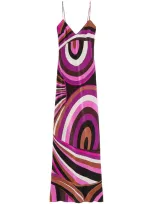 Emilio Pucci Printed Silk Dress In Multi