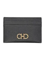 Ferragamo Gancini Cardholder In Black