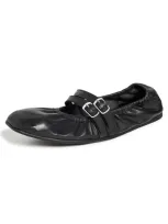 Free People Gemini Ballet Flats Black