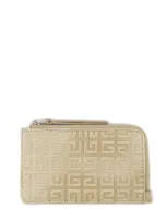 Givenchy Giv Cut Zipped Cardholder In Gold