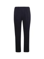 Herno Trousers Black In Blue