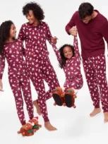 Holiday Lane Kids' Family Pajamas Gnomes Matching Pajama Set In Gnomes Red