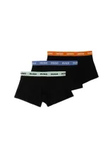 Hugo Boss Pack Of Three Boxers In Multicolour