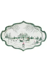 Juliska Country Estate Winter Frolic 7 Tray In Evergreen