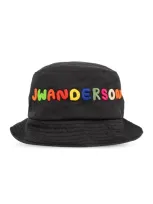 Jw Anderson Bucket Hat With Logo In Black