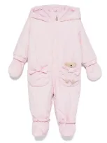 Lapin House Babies' Padded Snowsuit In 粉色