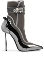 Le Silla Snorkeling 120mm Ankle Boots In Grey