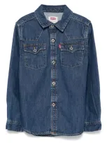 Levi's Kids' Blue Shirt For Boy With Logo