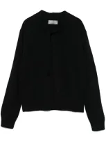 Margaret Howell Tie-neck Sweater In 黑色