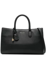 Michael Michael Kors Medium Ew Satchel In Black