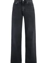 Our Legacy Third Cut Wide-leg Jeans In Grigio Scuro