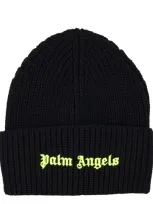 Palm Angels Beanie In Black