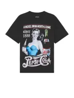 Philcos Pepsi Since 1898 Boxy Tee In Black Pigment