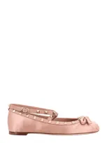 Valentino Garavani Rockstud Ballerina Flat In Pink