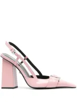 Versace Medusa 105mm Pumps In Pink