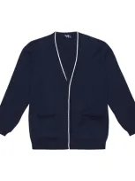 Il Gufo Kids' Cardigan Aus Baumwolle In Blue/milk