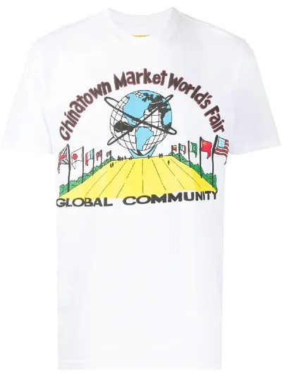 Chinatown Market Short Sleeve Printed Logo T In 白色