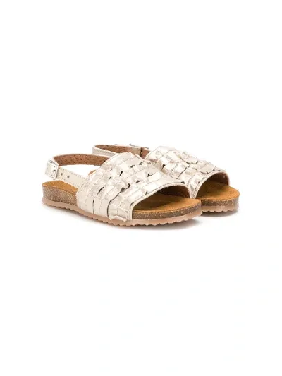 Pèpè Babies' Open Toe Sandals In Gold