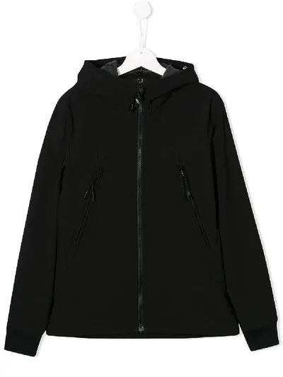 C.p. Company Teen Zipped Active Jacket In Black