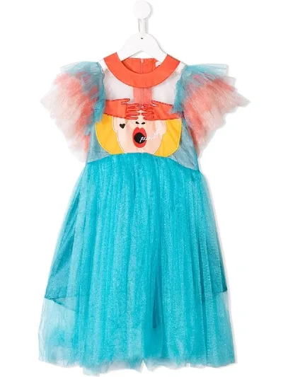 Raspberry Plum Kids' Elsa Dress In 蓝色