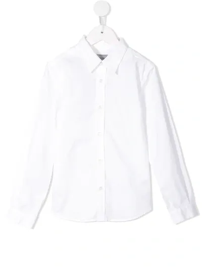 Bonpoint Kids' Classic Plain Shirt In White