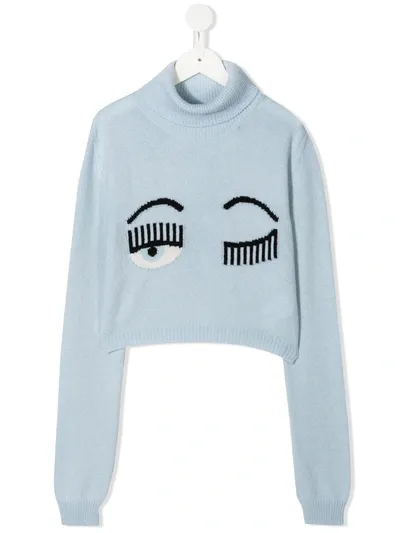 Chiara Ferragni Teen Flirting Jumper In Blue