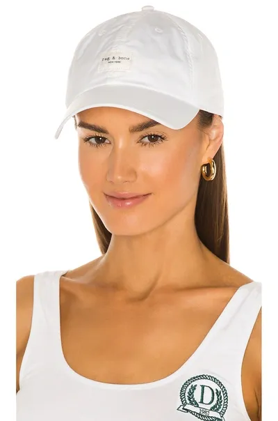 Rag & Bone Addison Baseball Cap In Antique White