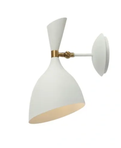 Jonathan Y Josef Iron Retro Led Wall Sconce In White