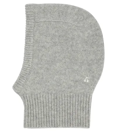 Bonpoint Baby Cashmere Balaclava In Grey