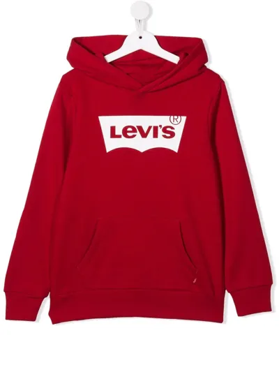 Levi's Teen Logo-print Sweatshirt In Red