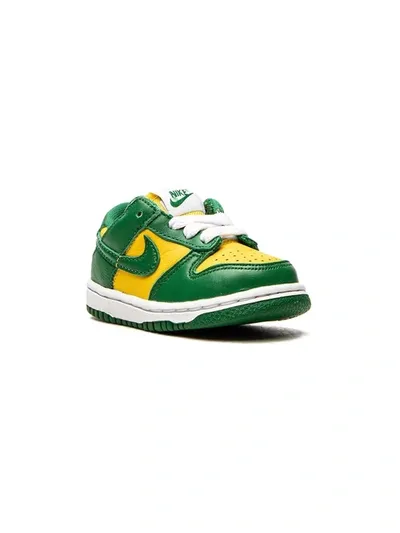 Nike Babies' Dunk Low Retro Td Sneakers In Green