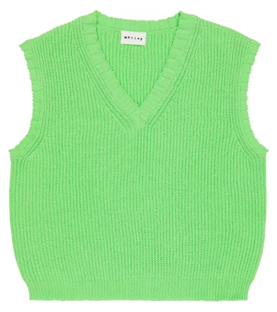 Morley Kids' Pelican Ribbed-knit Sweater Vest In Apple