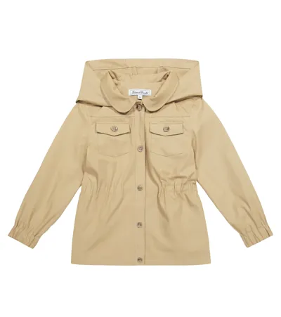 Tartine Et Chocolat Kids' Cotton Twill Parka In Ficelle