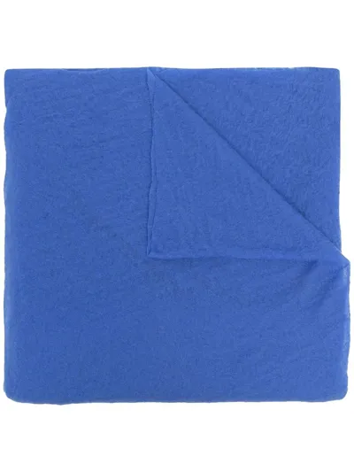 Botto Giuseppe Cashmere Knit Scarf In Blue