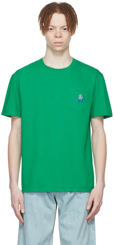 Noah Florist Pocket T-shirt In Green