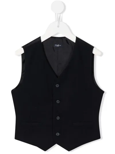 Il Gufo Kids' Single-breasted Fitted Waistcoat In Blue