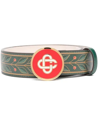 Casablanca Belt In Green Laurel