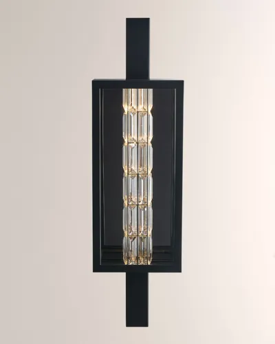 Kalco Lighting Drita Led Outdoor Wall Sconce In Matte Black