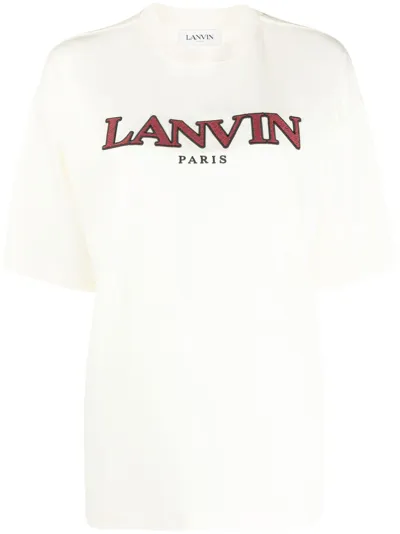 Lanvin Logo T-shirt In White