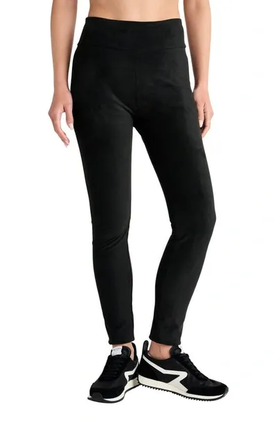 Splendid Faux Suede Leggings In Black