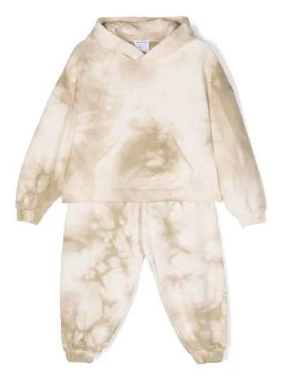 Studio Clay Kids' Halley Tie-dye Tracksuit In Neutrals