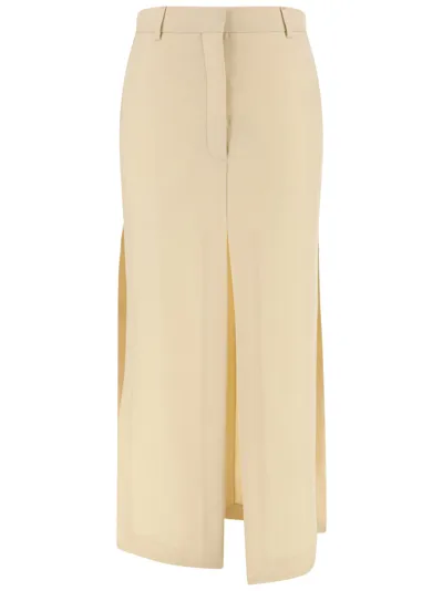 Lanvin Long Skirt In Beige