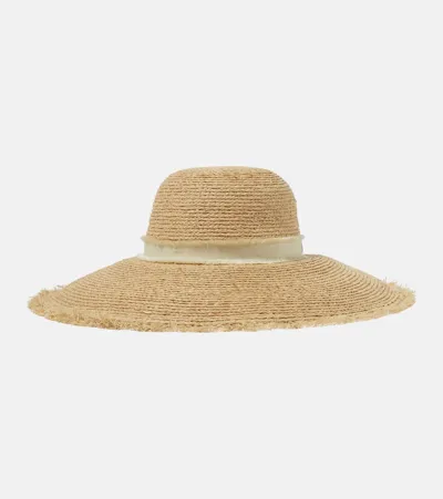 Heidi Klein Cape Elizabeth Raffia Sun Hat In Beige