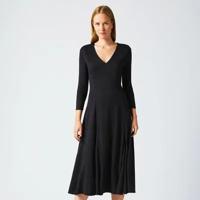 Billy Reid Contour Knit Dress In Black